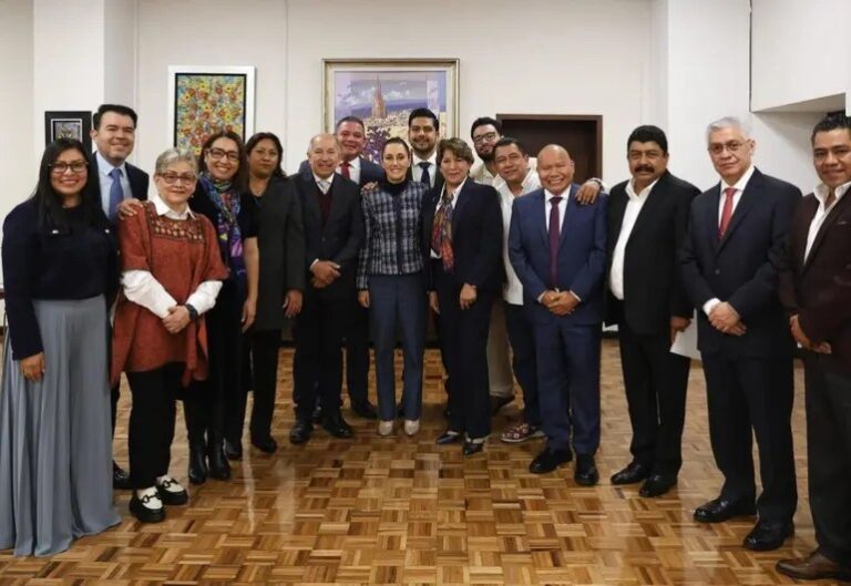 Alcalde Isaac Montoya se reúne con Claudia Sheinbaum y Delfina Gómez