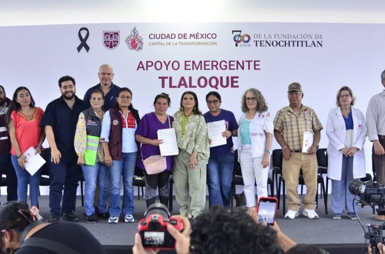 Apoya GCDMX a 736 familias damnificadas