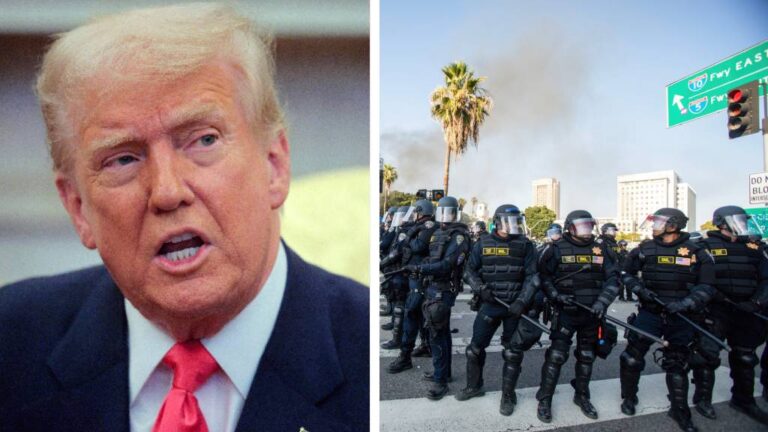 Trump dice que Los Ángeles estaría en llamas sin los militares que envió