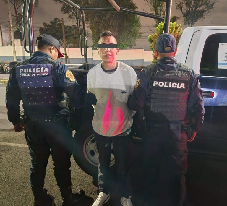 Detienen a presunto ladrón tras robo a supermercado en Álvaro Obregón