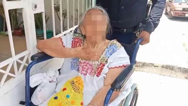 Mujer de 91 años es abandonada por su hija en calles de Mérida