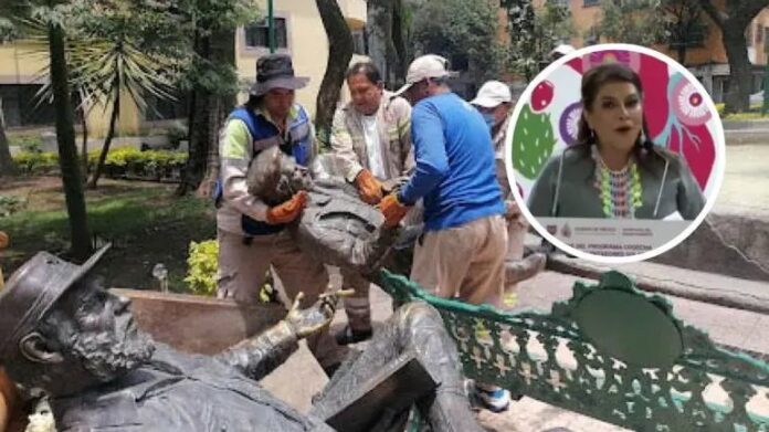 Clara Brugada pedirá devolución de estatuas de Fidel y el Che Guevara