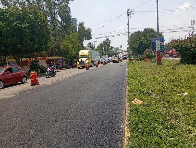 Continúan los trabajos de rehabilitación en Av. Huehuetoca en beneficio de la ciudadanía de Cuautitlán Izcalli