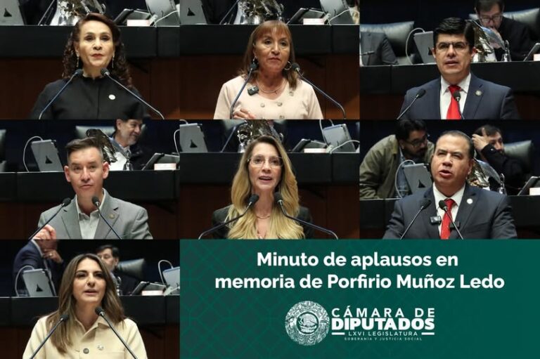Comisión Permanente dedica minuto de aplausos en memoria de Porfirio Muñoz Ledo
