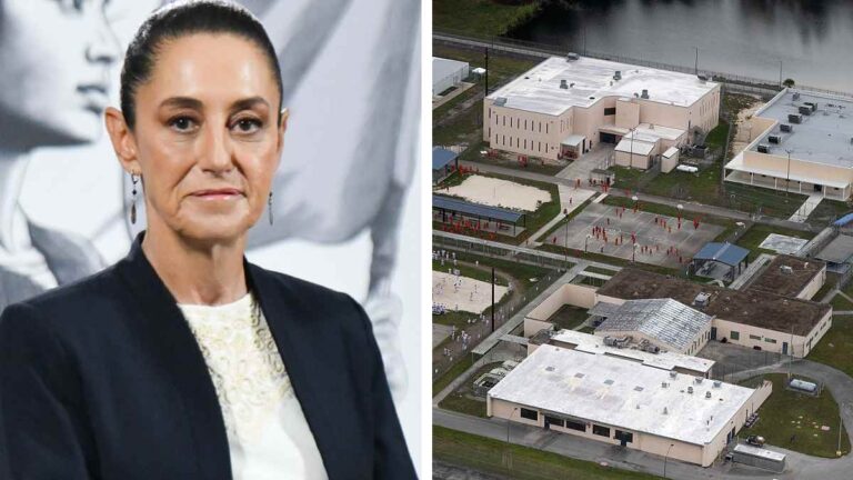 Sheinbaum confirma a 30 mexicanos detenidos en “Alligator Alcatraz”