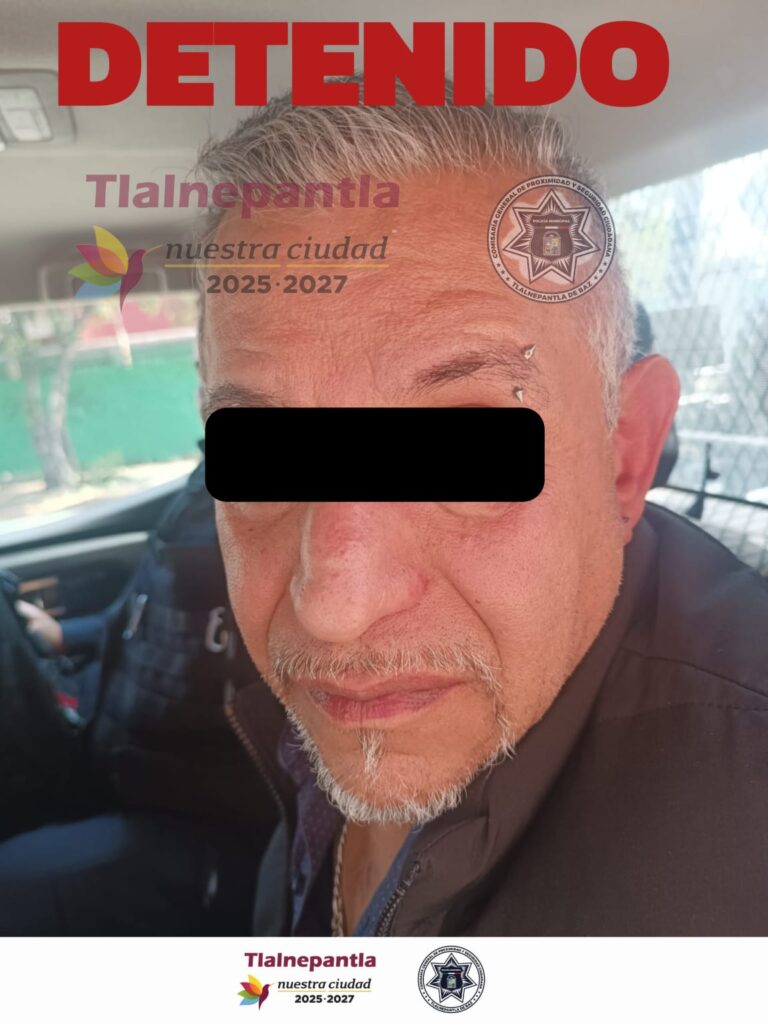 Detienen a hombre armado que intentó impedir arresto en Tlalnepantla