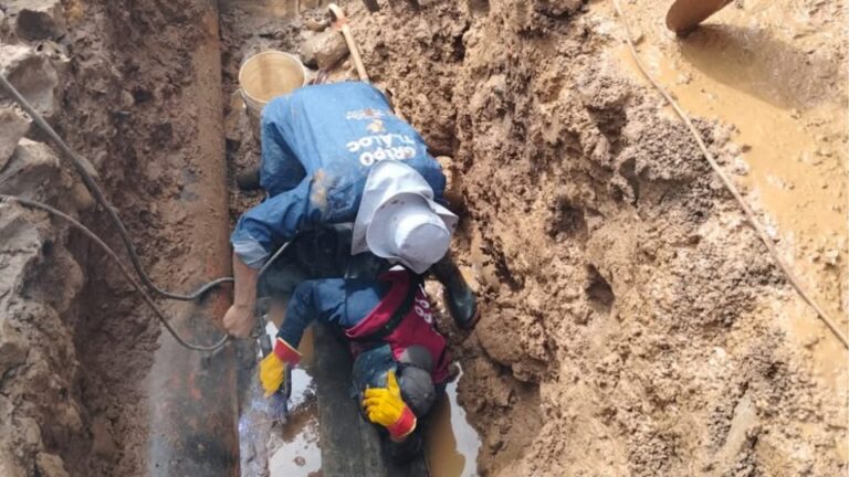 CAEM repara cinco fugas en el Sistema Chichotla y beneficia a 150 mil mexiquenses