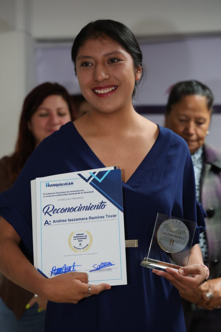 Huixquilucan busca reconocer a jóvenes destacados con el Premio Municipal de la Juventud 2025