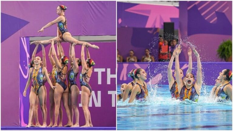 Selección de natación artística se lleva el oro en los Juegos Panamericanos Junior 2025