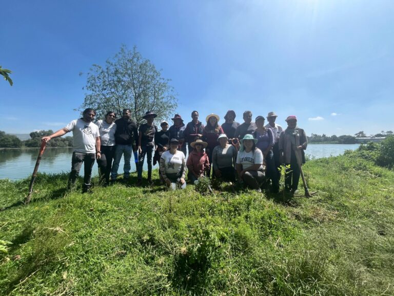 Reforestan laguna de Axotlán con 200 árboles para preservar ecosistemas en Cuautitlán Izcalli