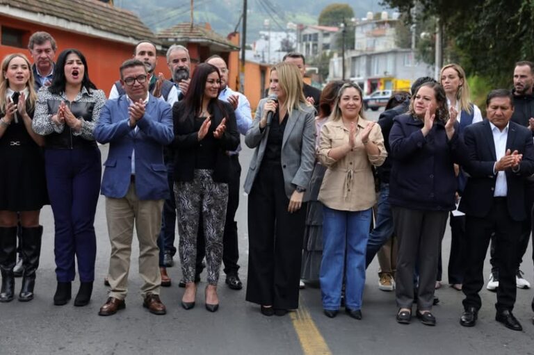 Huixquilucan entrega repavimentación de la carretera a La Marquesa: “Son resultados de una buena administración”:Romina Contreras
