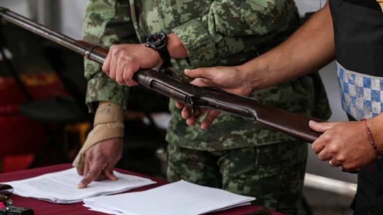 Rosa Icela destaca cambio de 5 mil 87 armas por programa de desarme voluntario