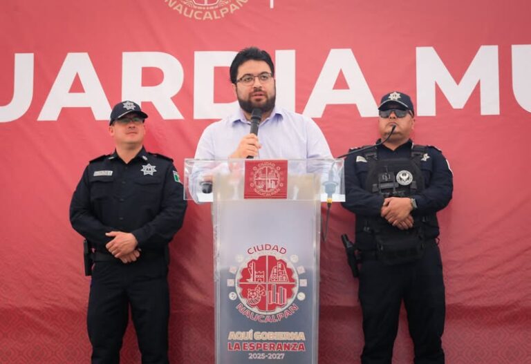 Guardia Municipal de Naucalpan recibe aumento de 4 mil pesos extra al mes: Isaac Montoya Márquez