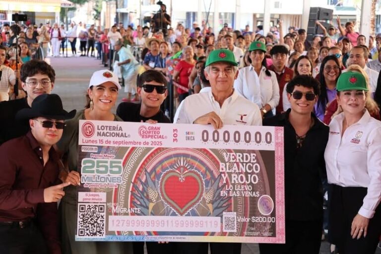 Lotería Nacional lleva a Nuevo Laredo el Sorteo “México con M de Migrante” para honrar a las y los mexicanos en el extranjero