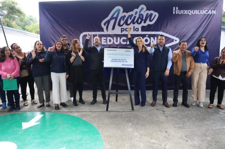 Refuerzan infraestructura educativa en Huixquilucan con el programa “Acción por la Educación”