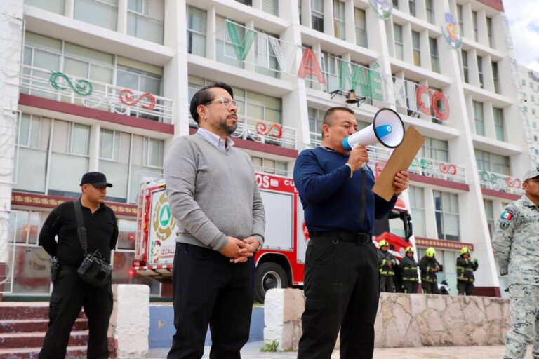 Más de 900 personas participaron en el Simulacro Nacional en Cuautitlán Izcalli