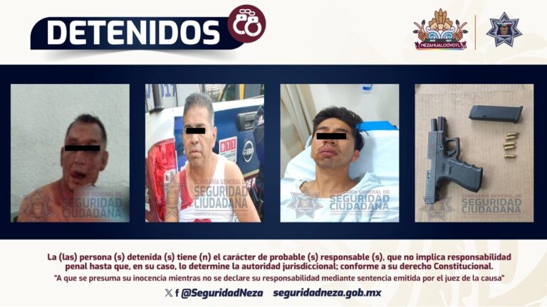 📢 Riña en Nezahualcóyotl deja cuatro lesionados por arma de fuego; cinco detenidos bajo investigación