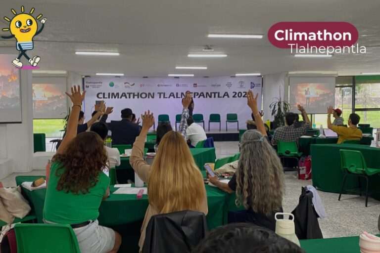 Jóvenes presentan proyectos ambientales en el Climathon Tlalnepantla 2025