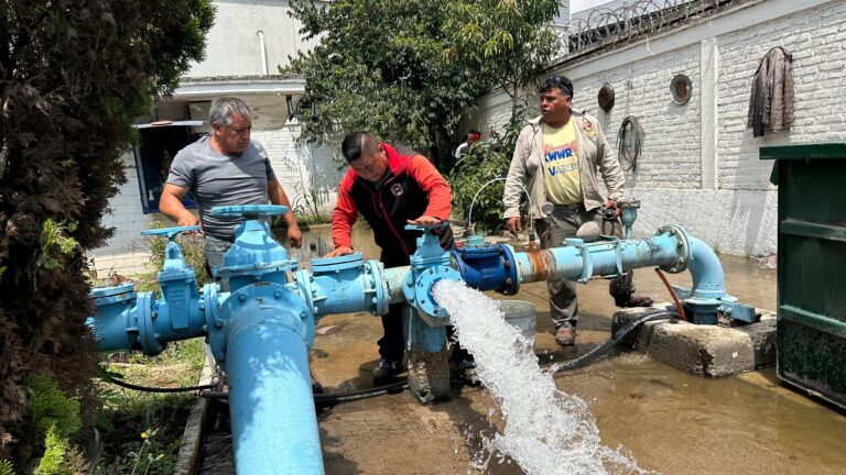 Garantizan abasto de agua en San Mateo Ixtacalco tras reactivación del pozo San Lorenzo
