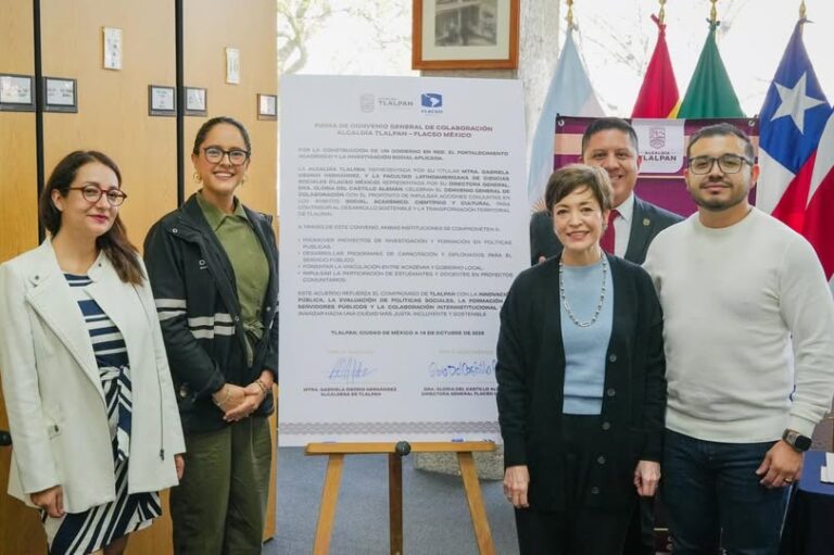Tlalpan y FLACSO firman alianza para fortalecer la investigación y la innovación en políticas públicas