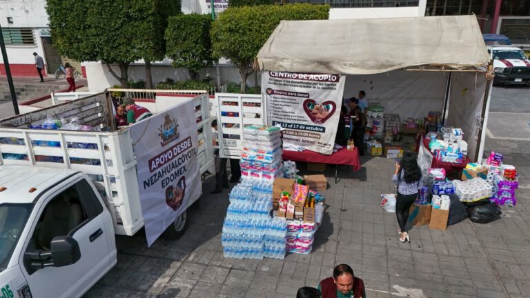 Nezahualcóyotl envía 13 toneladas de ayuda humanitaria a Veracruz tras las lluvias