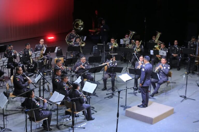 Orquesta Sinfónica de Alientos y Ballet Folclórico de la Guardia Nacional participan en el Festival Internacional en Tamaulipas