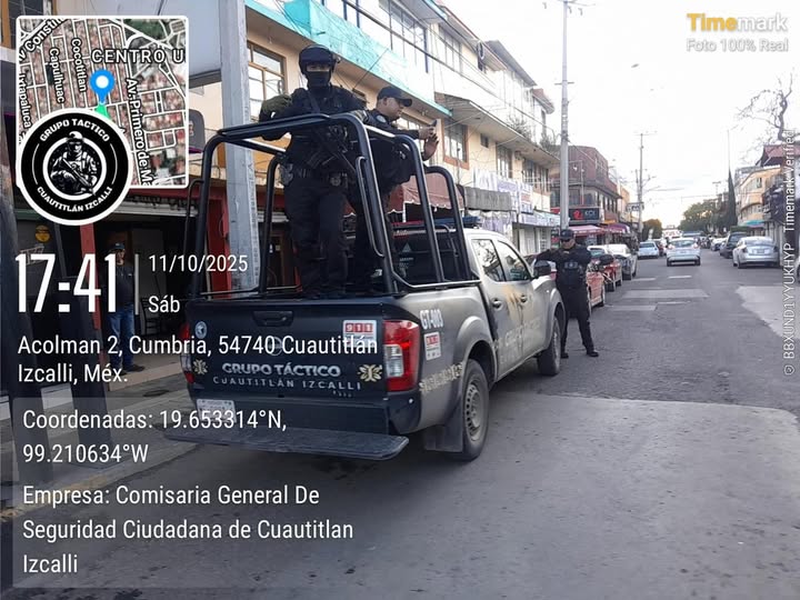 Bajan 14% los delitos de alto impacto en Cuautitlán Izcalli gracias a operativos permanentes y coordinación interinstitucion