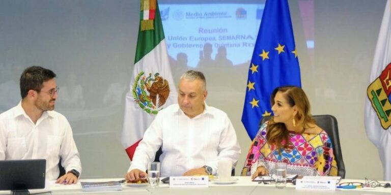 Autoridades mexicanas, europeas y empresarios fortalecen en Quintana Roo la cooperación internacional para transformar el sargazo en desarrollo sostenible