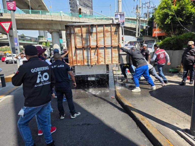 Álvaro Obregón refuerza operativos para liberar espacios públicos y mejorar la movilidad urbana