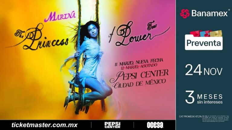 MARINA: La “princesa del poder” anuncia una segunda fecha en la CDMX