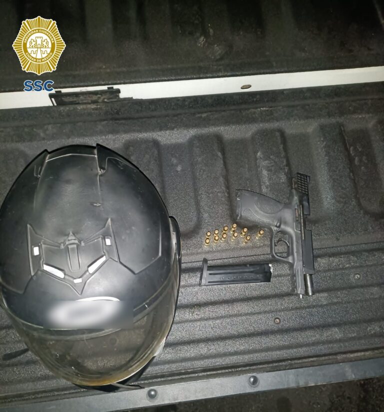 Detienen a dos sospechosos de ataque armado en Álvaro Obregón; aseguran arma con 11 cartuchos útiles