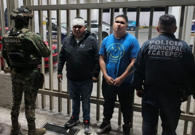 🚨 Detienen a dos hombres tras ataque armado en Ecatepec