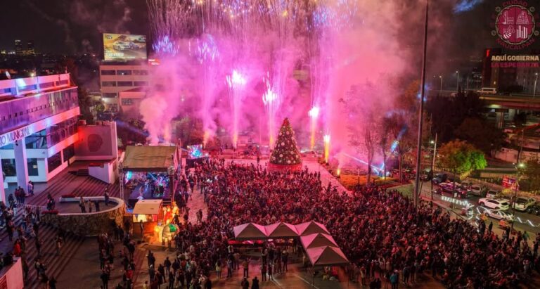 Naucalpan anuncia pistas de hielo gratuitas y cierra el año con obras en marcha