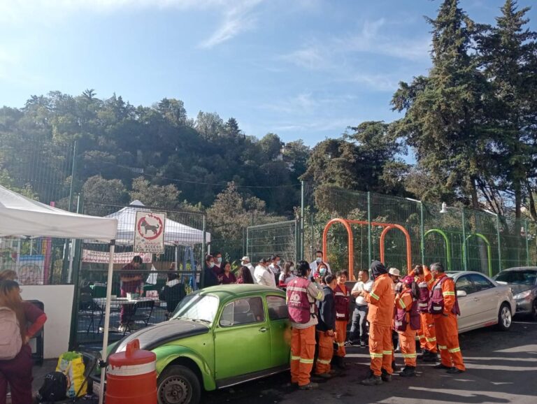 Brigadas de salud y saneamiento llegan a la Presa Tequilasco en Álvaro Obregón