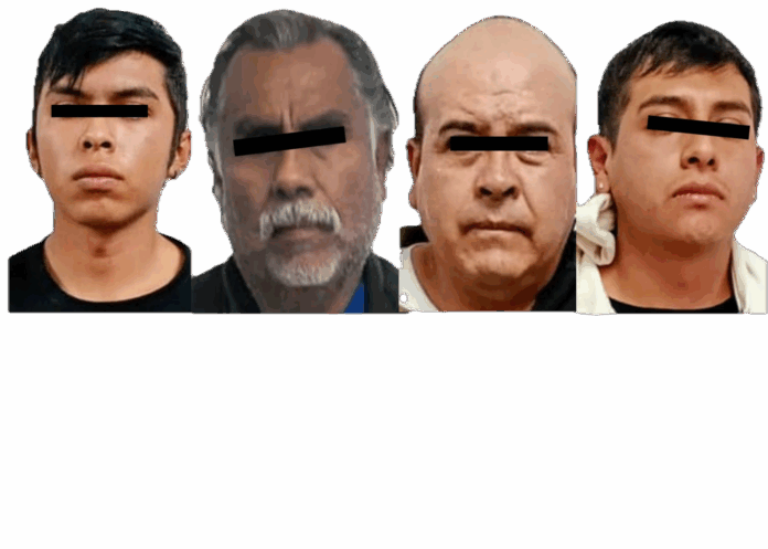 Caen cuatro presuntos implicados en delitos contra la salud y portación de arma en Nezahualcóyotl