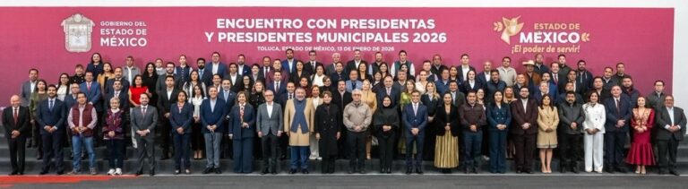 Alcaldes del Edomex cierran filas con Delfina Gómez para reforzar seguridad y obra pública en 2026
