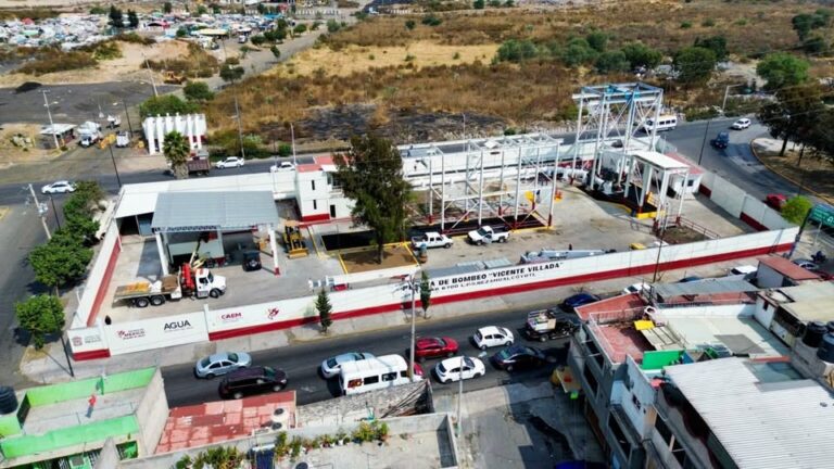 Rehabilitan plantas de bombeo en Nezahualcóyotl para prevenir inundaciones y asegurar abasto de agua a más de 600 mil habitantes