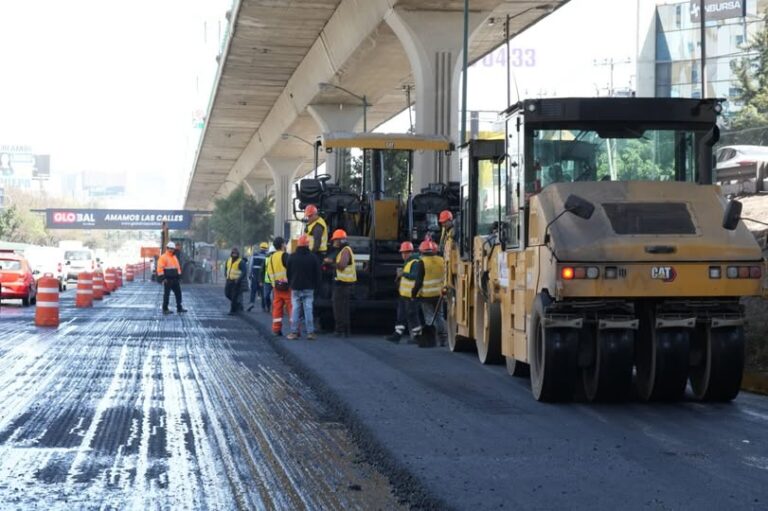 Supervisan rehabilitación del Periférico Norte; reportan 52% de avance en obra metropolitana