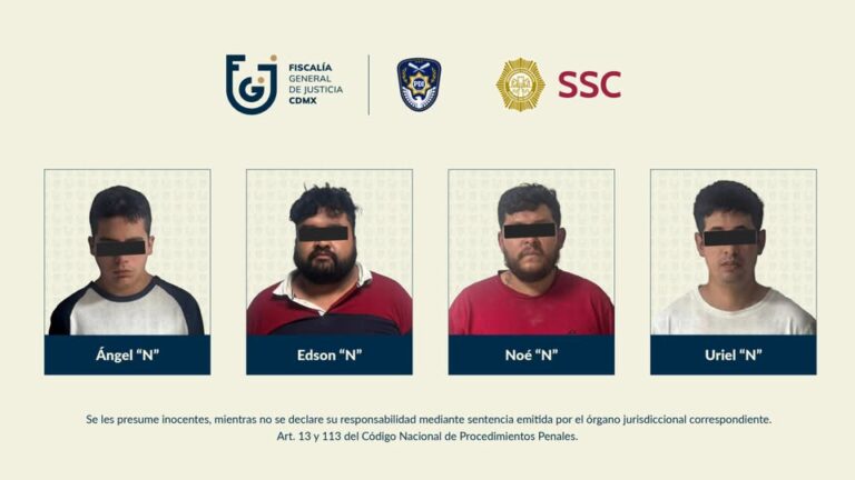 Vinculan a proceso a cuatro hombres por homicidio en Tláhuac; uno de los agredidos murió tras ataque armado
