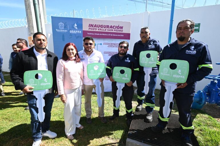 Nuevo pozo en Tecámac incrementa el abasto de agua para más de 32 mil habitantes