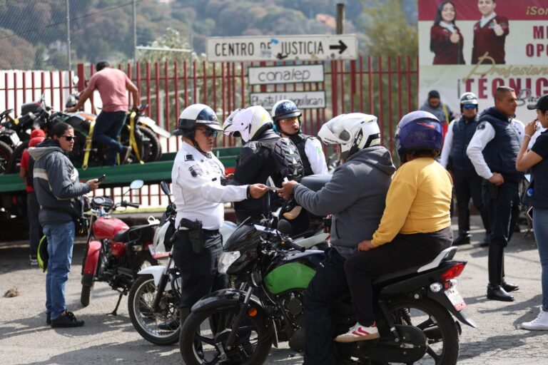 Huixquilucan retira más de 3,700 motocicletas en un año para reducir accidentes y reforzar la seguridad vial