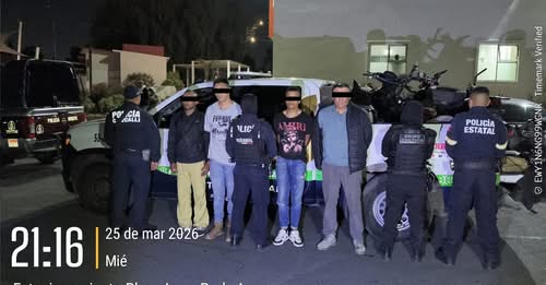 Operativo en Cuautitlán Izcalli deja 4 detenidos, motos robadas y droga asegurada