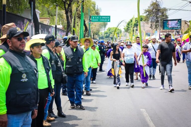 Iztapalapa reporta saldo blanco en Domingo de Ramos; más de 33 mil asistentes a procesión