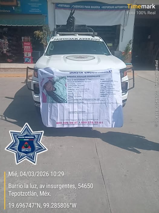 Despliegan operativo de búsqueda para localizar a joven desaparecida en Tepotzotlán