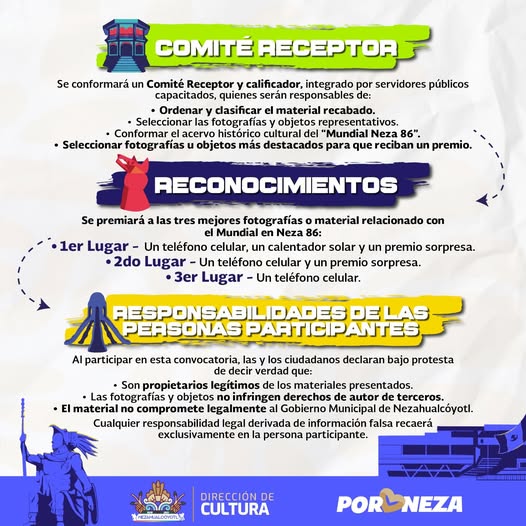 Nezahualcóyotl convoca a ciudadanos a rescatar la memoria del “Mundial Neza 86” rumbo a 2026