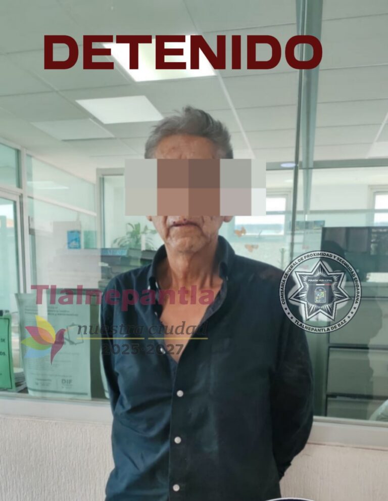 Botón de emergencia permite detener a presunto agresor sexual en Tlalnepantla