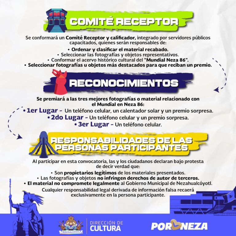 Nezahualcóyotl convoca a ciudadanos a rescatar la memoria del “Mundial Neza 86” rumbo a 2026