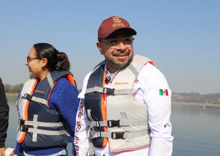 Avanza recuperación de la Presa de Guadalupe; retiran lirio y lentejilla en Cuautitlán Izcalli