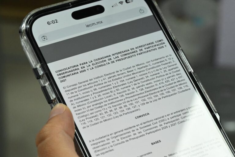 IECM abre registro para observadores ciudadanos en elecciones COPACO y presupuesto participativo 2026-2027