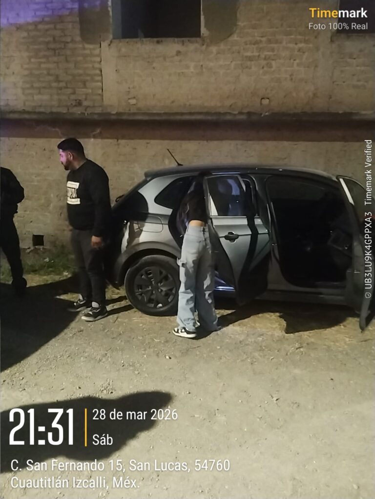 Recuperan vehículo robado en Cuautitlán Izcalli tras rastreo en tiempo real del C4